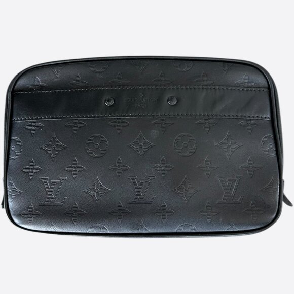 Louis Vuitton Black Shadow Monogram Toiletry GM Pouch - Picture 1 of 3